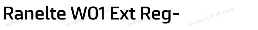 Ranelte W01 Ext Reg字体转换